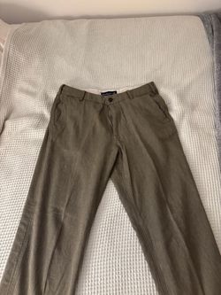 Abercrombie Men’s Linen Trousers - Green - 34W 34L
