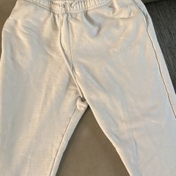 Men’s Jordan White Sweat Pants - Large 