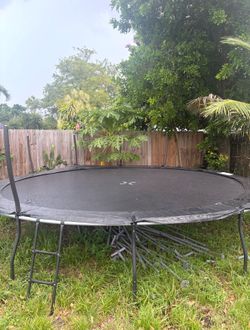 Black 16ft trampoline