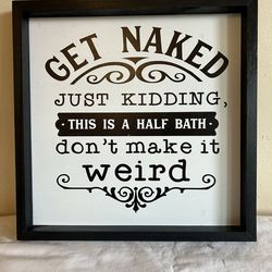 Bathroom sign