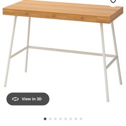 New Bamboo IKEA Lillasen wood computer desk
