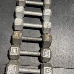 IRON HEX DUMBBELLS 