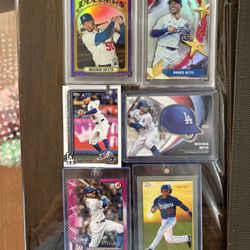Mookie Betts 6 Card Lot Including 2 PSA 10 Cards 