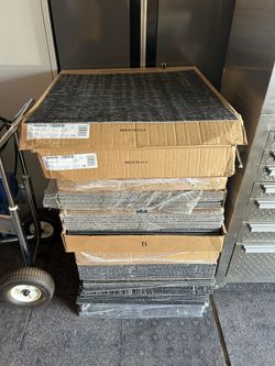 Over 200 Brand New 24x24 Carpet Square Tiles.