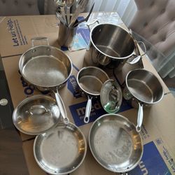 Cuisinart - 6 Pots 3 Lids (lids Fit All)