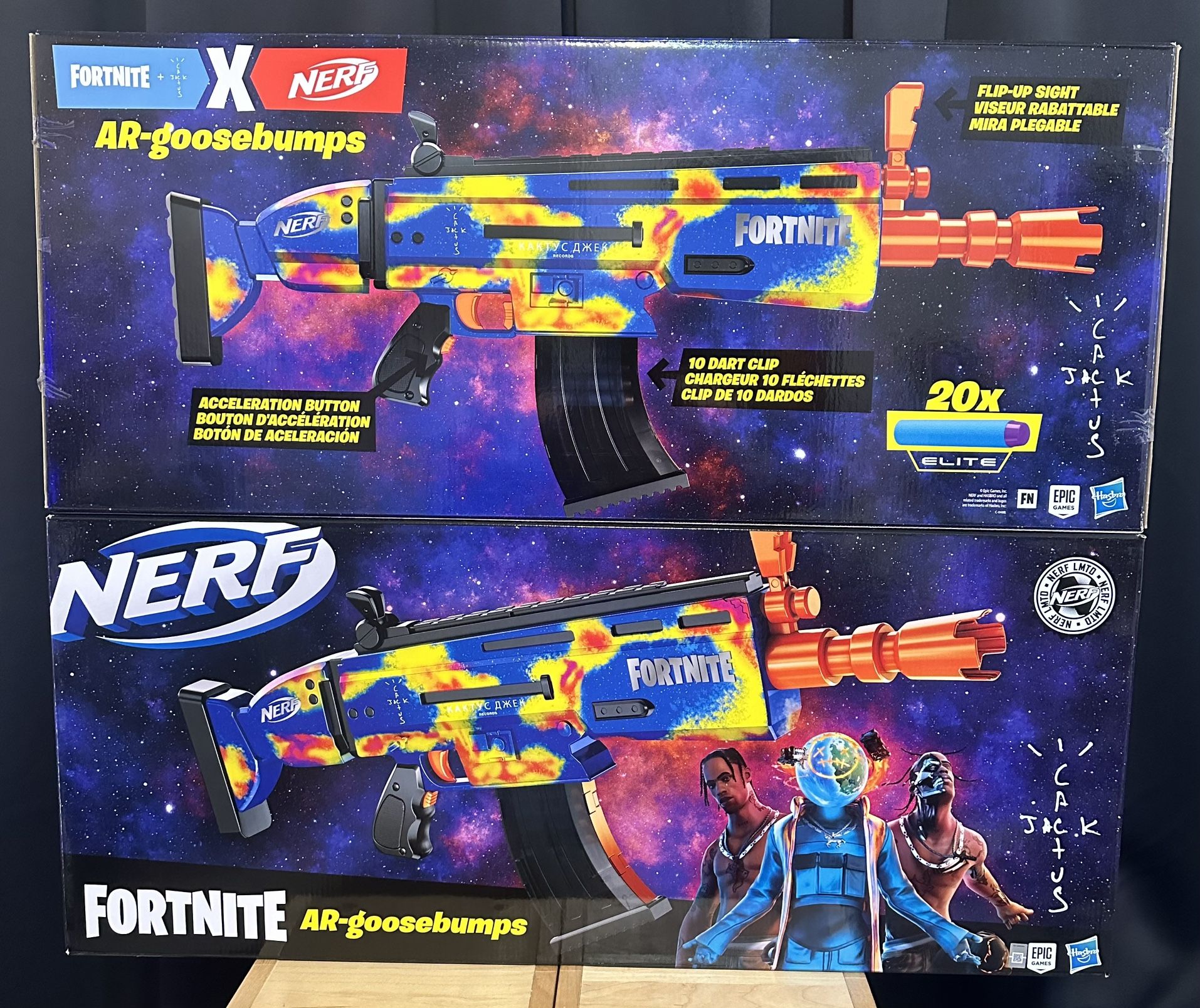 2 Travis Scott FORTNITE Nerf Guns