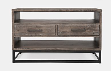 East Hampton Distressed Grey Sofa Table