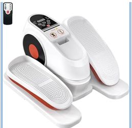 Under Desk Elliptical Machine, Electric Exerciser Pro with 16 Adjustable Speed, Quiet and Fully Assembled with Remote Control & Non-Slip Foot Straps G