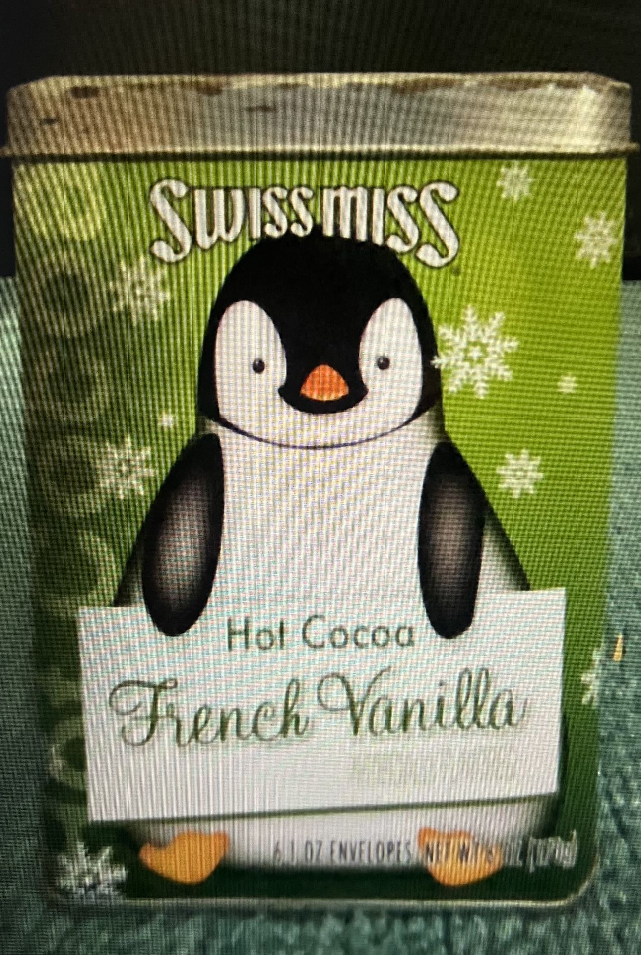 2012 Collectable Penguin Swiss Miss Holiday Cocoa Tin
