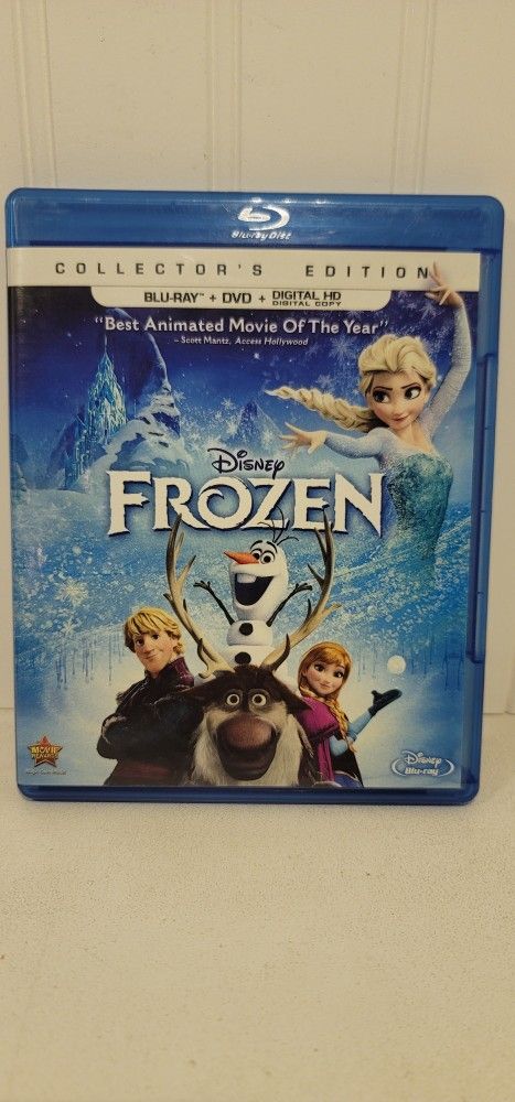 $5 DISNEY BLU RAY MOVIE. FROZEN. BLU RAY ONLY. NO DIGITAL. $5 OR TRADE FOR A MOVIE TITLE I DO NOT ALREADY OWN.