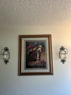 Painting with Candle Holders for Sale in Bakersfield!