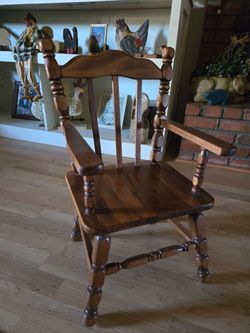Solid Wood Colonial Style Armchair
