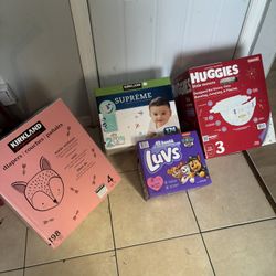 Sorted Boxes Of Pampers