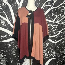 Jones New York Two-Tone Knit Cardigan