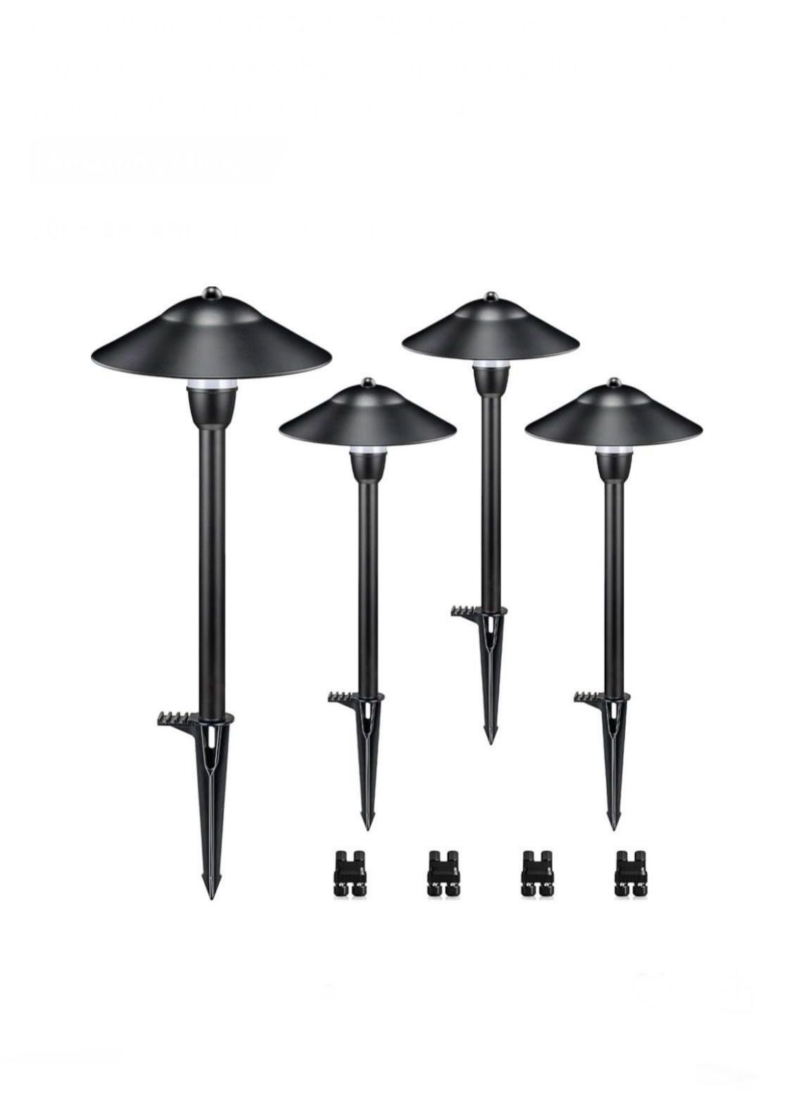 SUNVIE Low Voltage Pathway Lights LED Landscape Lights Low Voltage 3W 12-24V 3000K Landscape Lighting Cast-Aluminum Waterproof Landscape Path Lights f