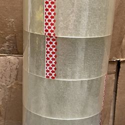 2 inch 6 Rolls Clear 110 Yard Packaging Tape 