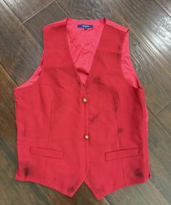 Red Distressed Vest