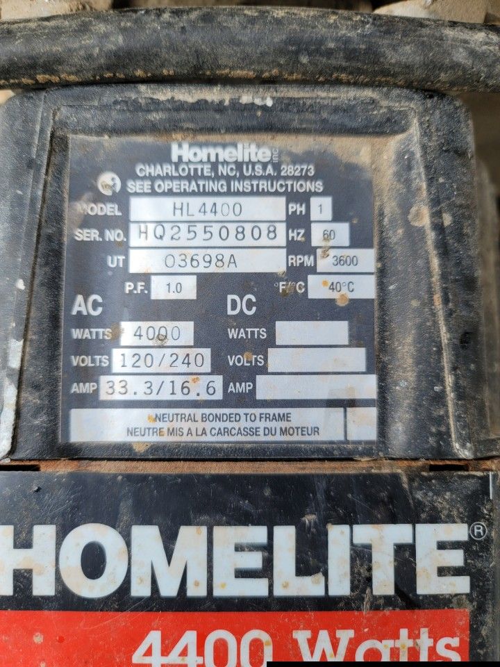 Generator For Sale
