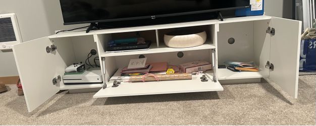 Almost Brand New TV Stand White