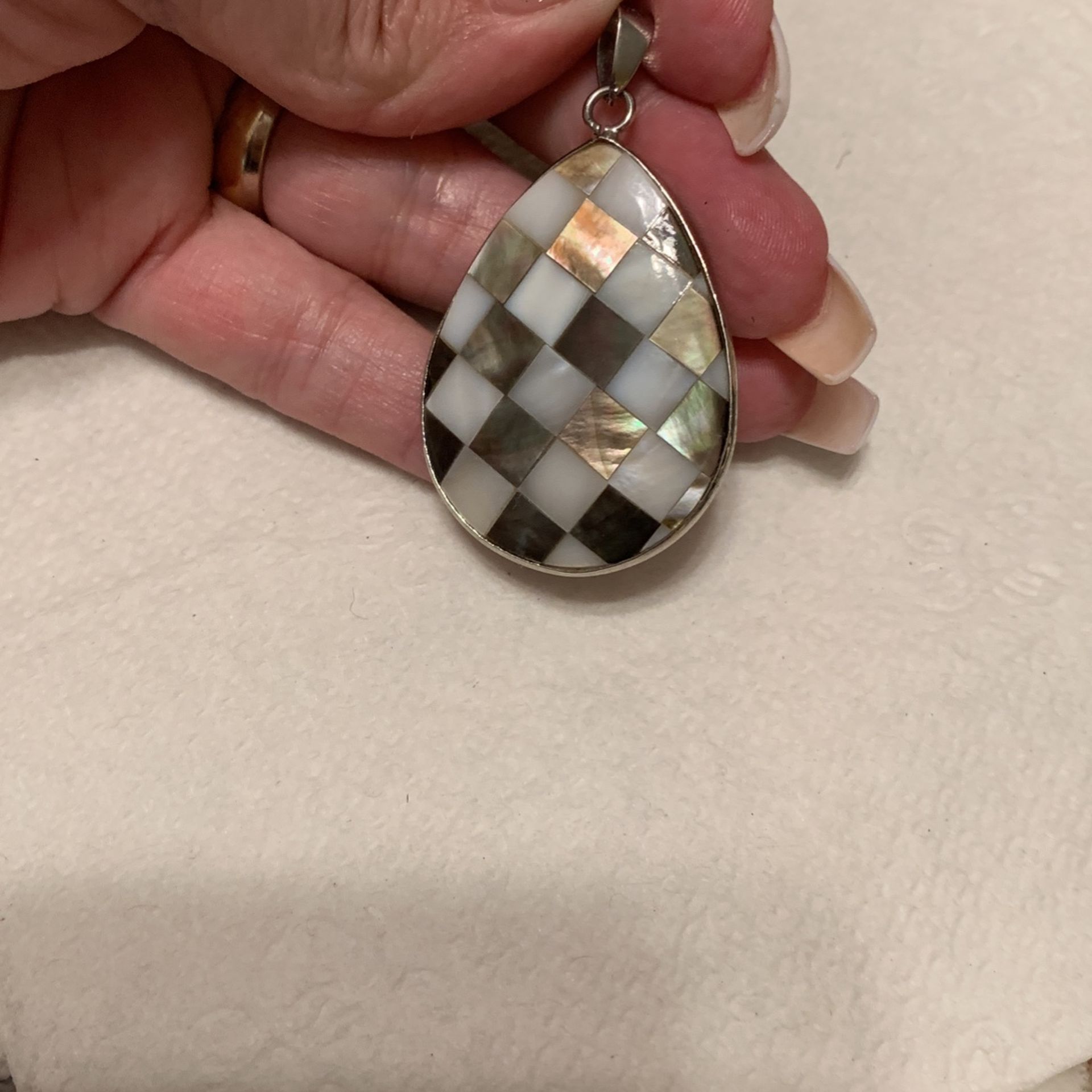 925 Sterling and Fresh Water pearl pendant