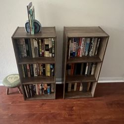 Two Small Bookshelves