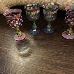 Hand Painted Wine Glasses MAKE OFFER