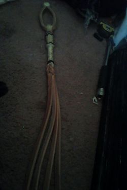 Leather horse whip
