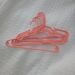 Pink / Peach Color Kids Hangers