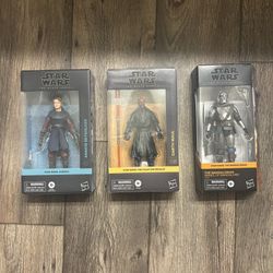 Star Wars Black Series Anakin Skywalker, Darth Maul, Mandalorian Action Figures 6” Hasbro