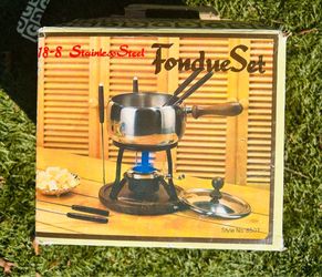 •Vintage Fondue Pot•Gailsstyn-Sutton•Mid Century Fondue Set•Sterno Burner•Gailstyn-Sutton•Kidde•