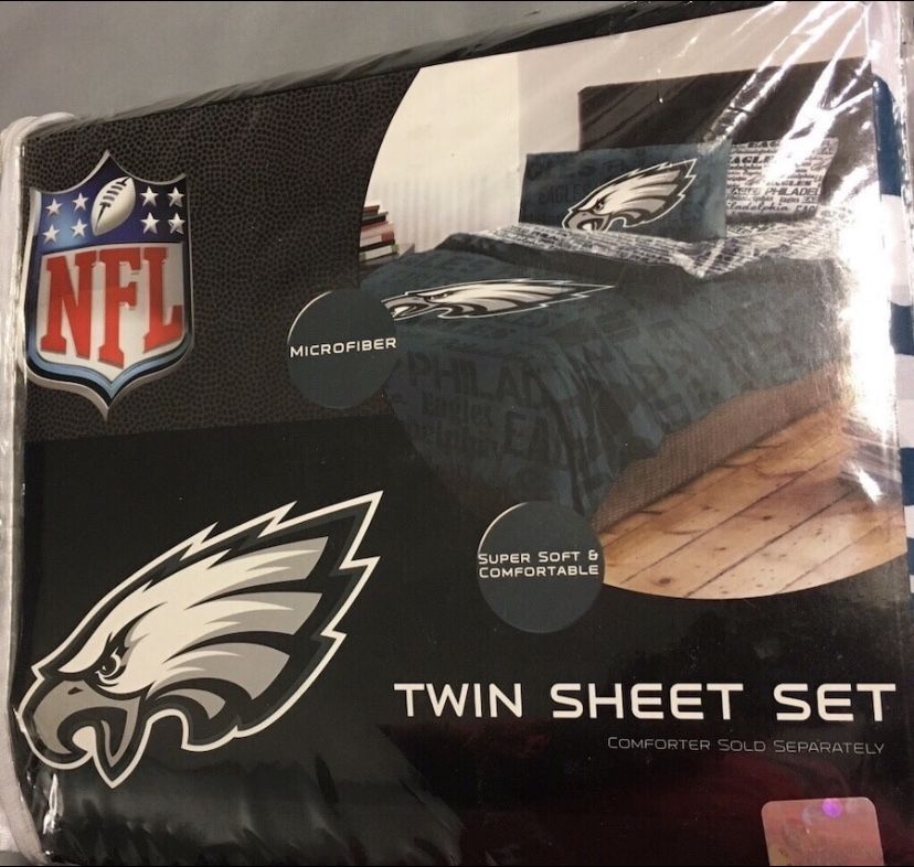 Nfl philadelphia eagles twin sheet set