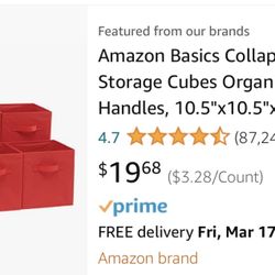 Red Cubes Bin