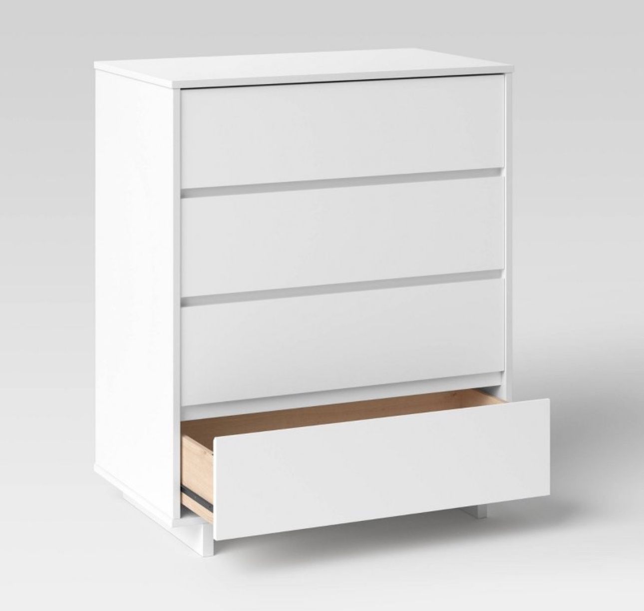 2 Piece 4 Drawer white dresser