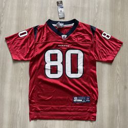 Deadstock Vintage Houston Texans Andre Johnson Reebok Jersey Youth Medium New with tags 