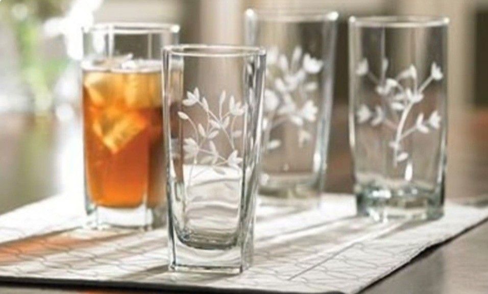 Princess House Elegant Etched Glasses