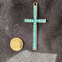 Silver and Turquoise crucifix