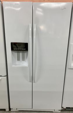 Whirlpool White Side By Side Refrigerator