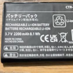 Nintendo 3ds battery CTR-003 3.7 V 2200mAH
