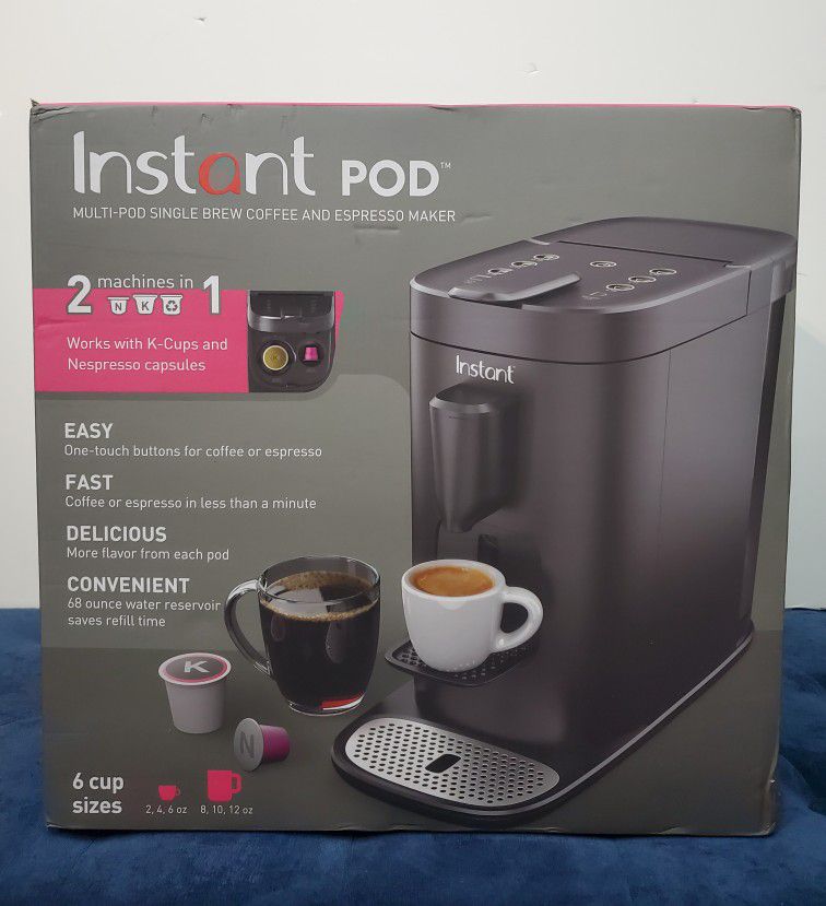 Instant Pod Multi-Pod Single Brew Coffee And Expresso Maker