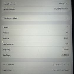 iPad Pro 12.9 3rd gen 256Gb with keyboard