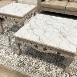 Large Coffee Table and Side Table Set 