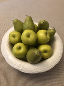 Large Iron Stone bowl with high quality decorative fruits