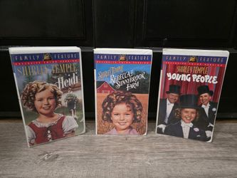 3 Shirley Temple VHS Tapes