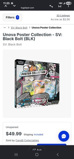 Pokemon Unova Poster Collection - SV: Black Bolt