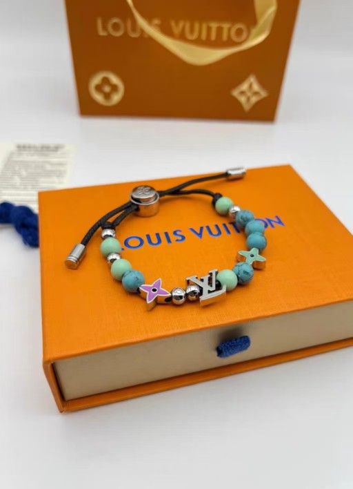 LV Turquoise Beaded Bracelet 