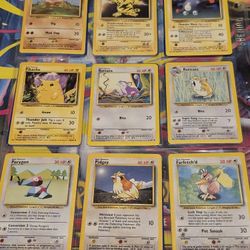 Pokemon Base Set Lot Of 51 Cards