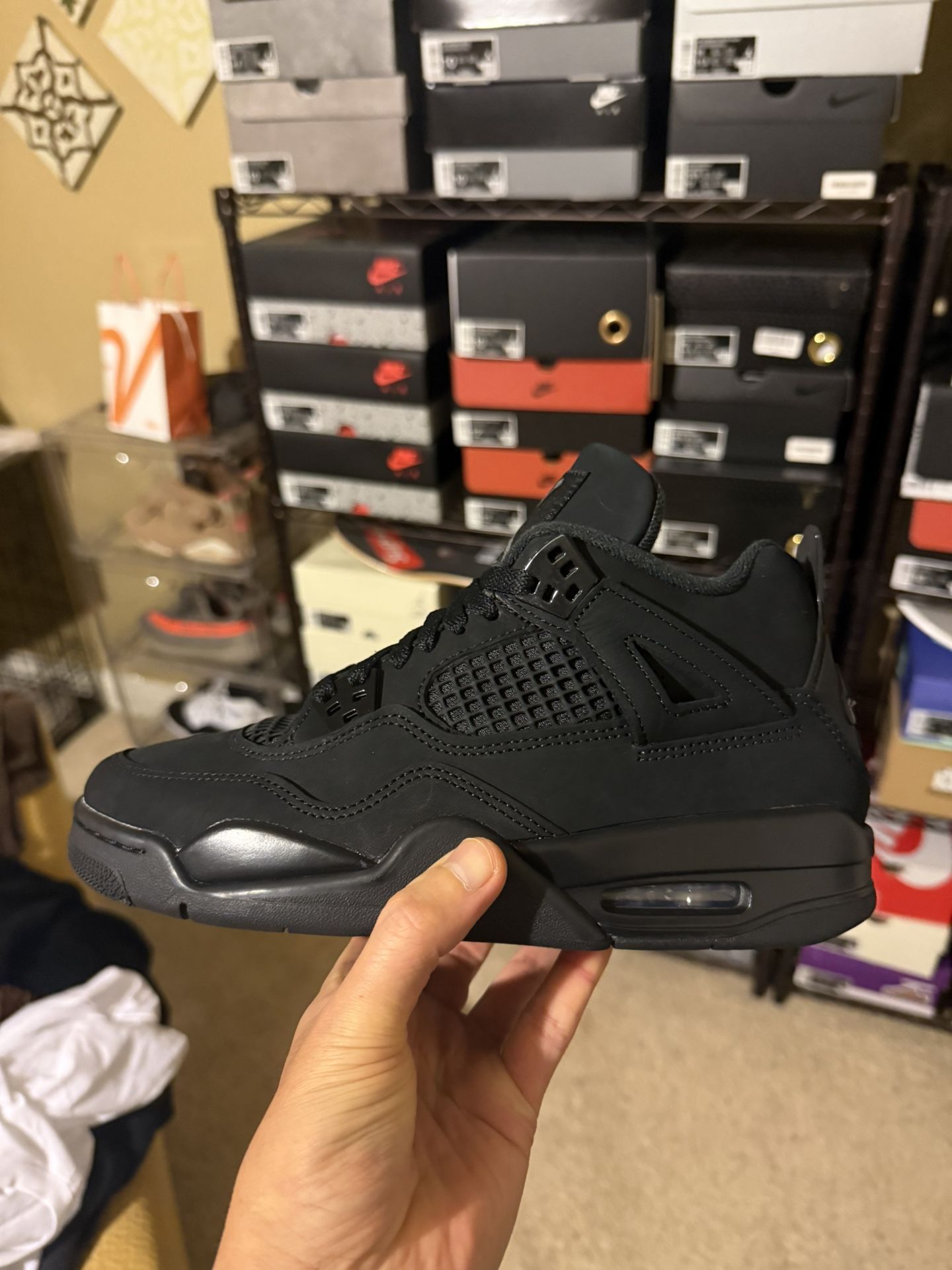 Jordan 4 Black Cat Size 7Y
