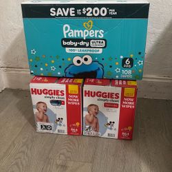 pampers And Wipes 