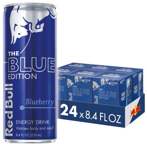 Taste the WIIINGS!!!
Red Bull, Energy Drink, Blue Edition, Blueberry, 12 Fl.Oz (Pack of 24)