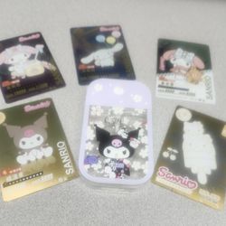 Sanrio KUROMI Hello Kitty Spray Perfume Sanitzer Refill Bottle With 5 Sanrio Cards